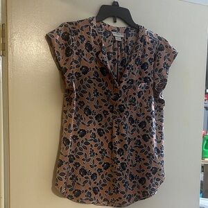 Liz Claiborne Floral Print Women's Top size small